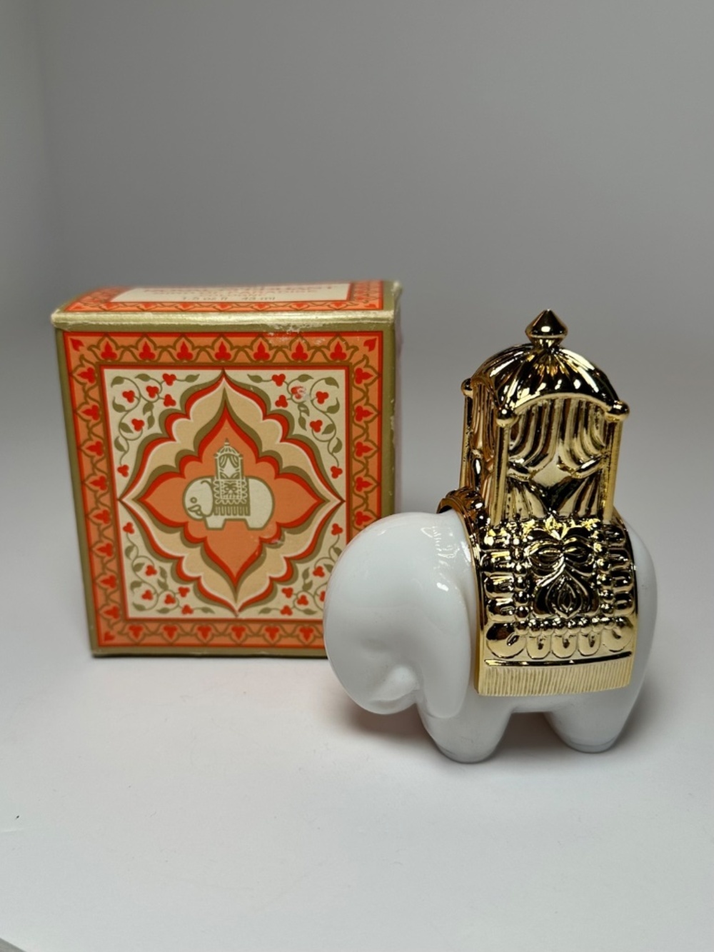 Vintage Avon Royal Elephant Bottle Bird of Paradise, New in box
